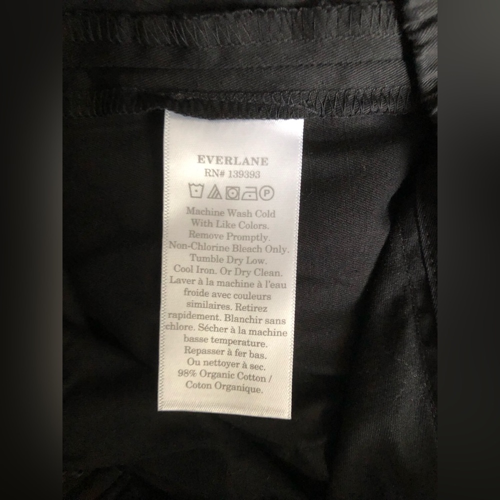 NWT Everlane The Easy Pant Black Size L Straight Leg - Picture 14 of 14